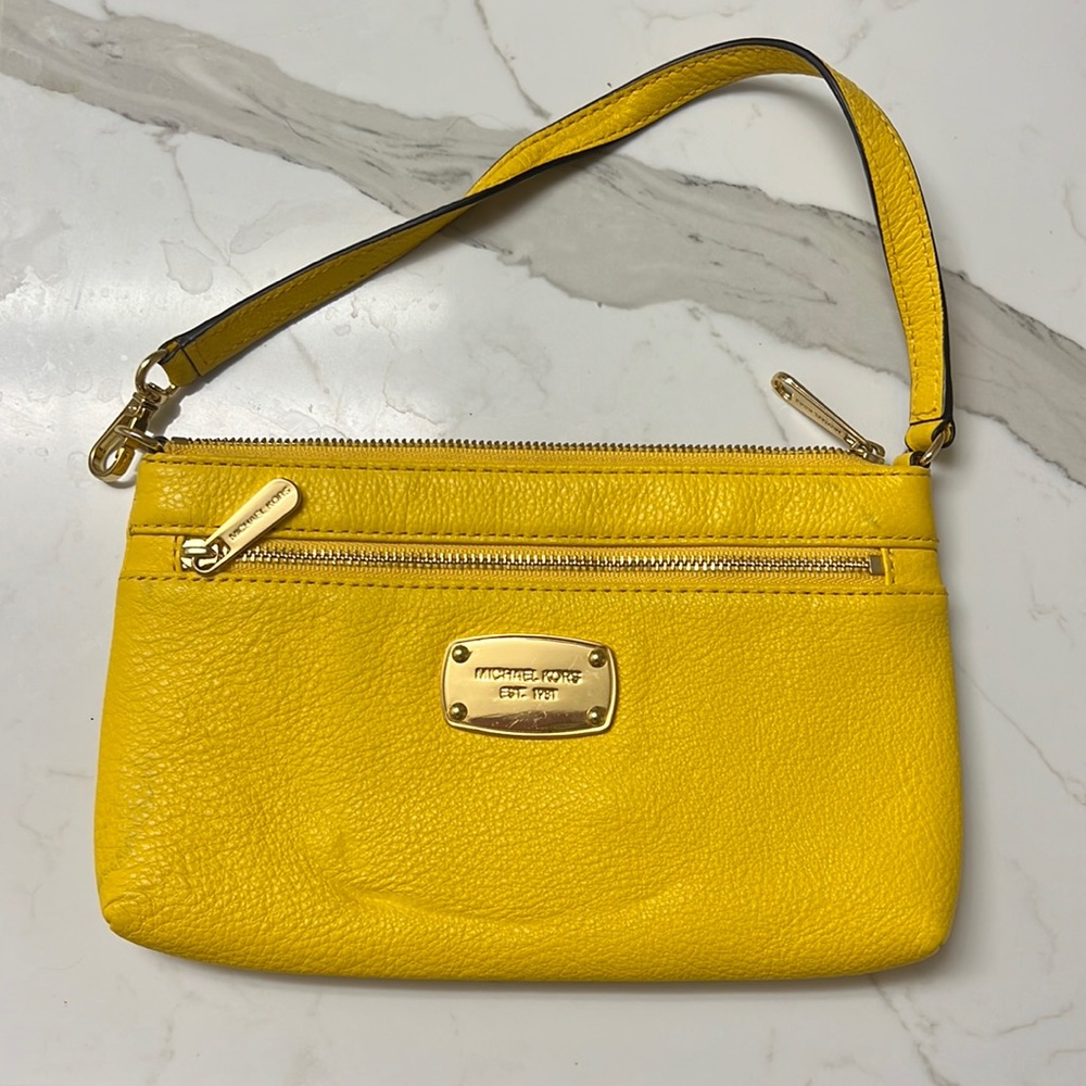 Michael Kors Yellow Wristlet